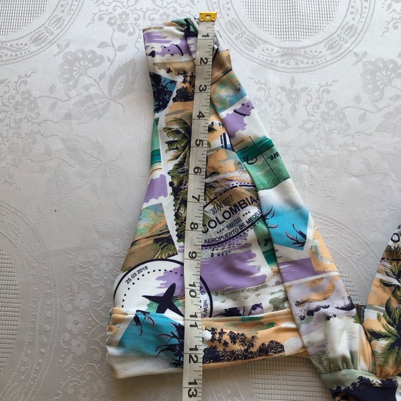 Royalty By MALUMA Women’s Size L One Piece Swimsuit Baiting Suit Welcome MIAMI - Picture 12 of 16